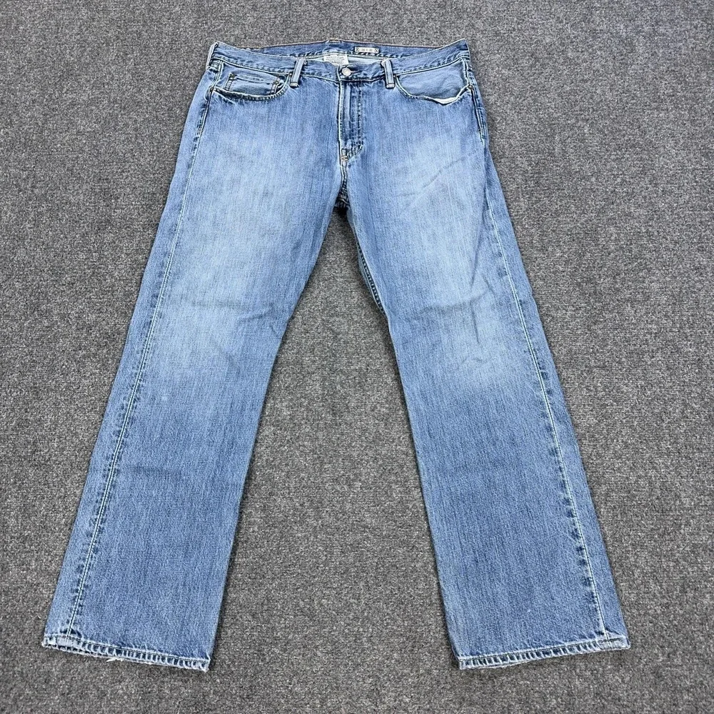 Polo Ralph Lauren Jeans Mens 36x30 Blue Light Wash Straight Leg Denim Pants